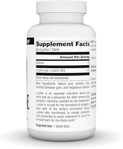 Miniatura 3 de Source Naturals Forma libre de L-lisina, 1,000 mg - Suplemento de aminoácidos apoya la formación de energía y colágeno* - 100 tabletas