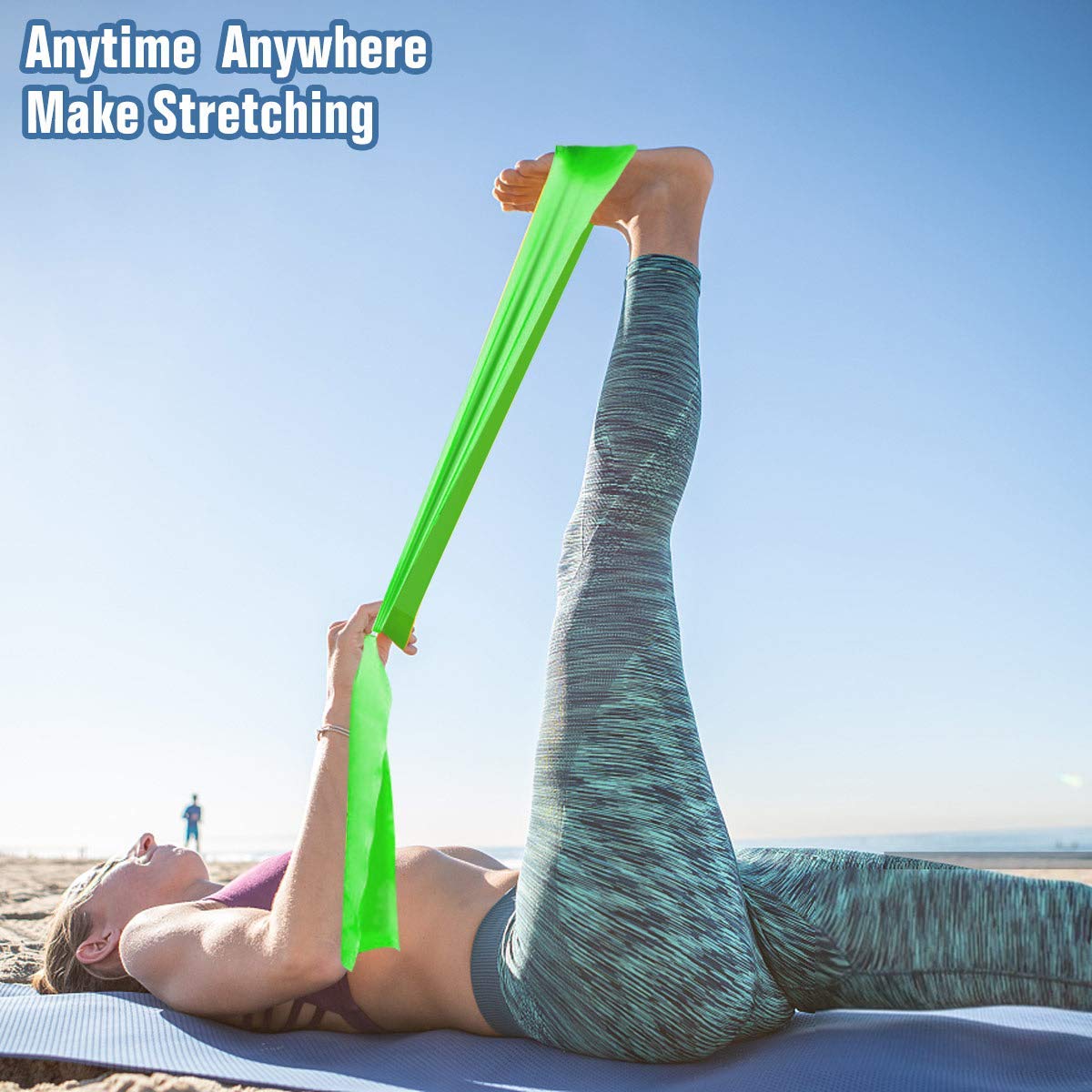 Lot De 3 Bandes De Résistance En Forme De 8 Pour Entraînement, Bandes élastiques Pour Entraînement Des Bras, Du Dos Et De La Poitrine, Yoga, Pilates Et équipement De Physiothérapie, Gym à