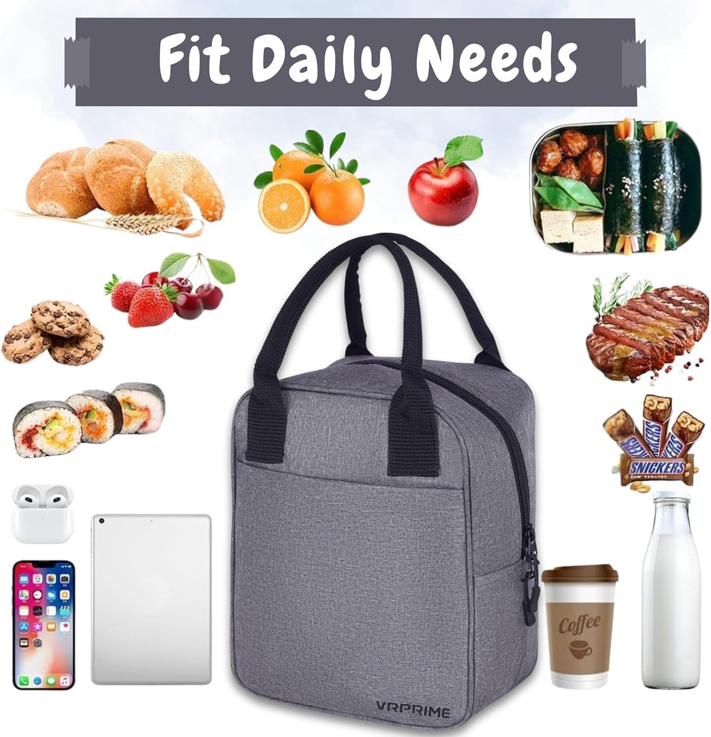 Lunch Box for Office Use | 5 Liters with Fabric Insulation | Lunch Bags | Tiffin Box for Men and Women | Designed to Keep Food Fresh and Ready for Meals