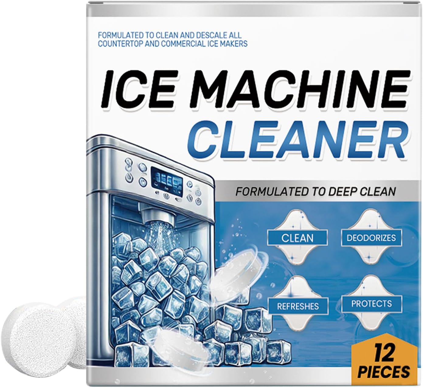 Washing Machine Cleaner Tablet, Powerful Ice Machine Cleaner Tablet - Multifunctional Kitchen Tool Portable Maintenance Goods