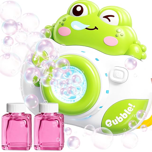 Máquina de Burbujas Rana Cámara para Niños 3-8 Años