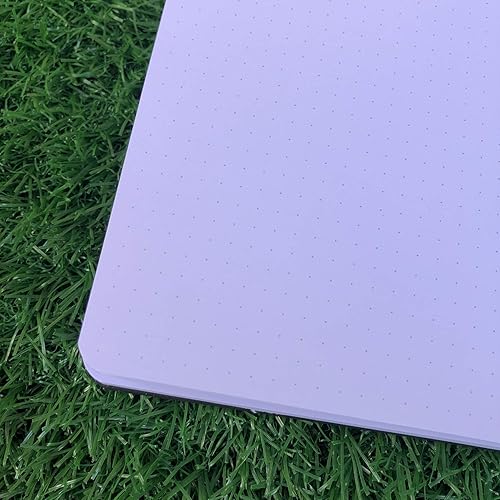 Miniatura 5 de BUKE Cuaderno de notas con cuadrícula de puntos, puntos de 0.197 x 0.197 in, papel de bambú de 180 GSM, 160P, tamaño 5.7 x 8.2 pulgadas, sin