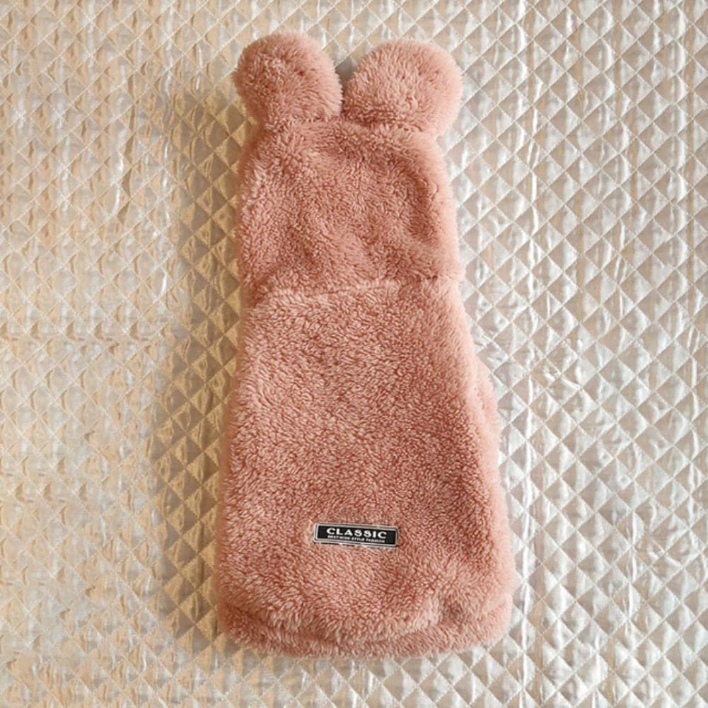 Manteau molletonné pour chien tremblant en hiver : solution de protection rose XL