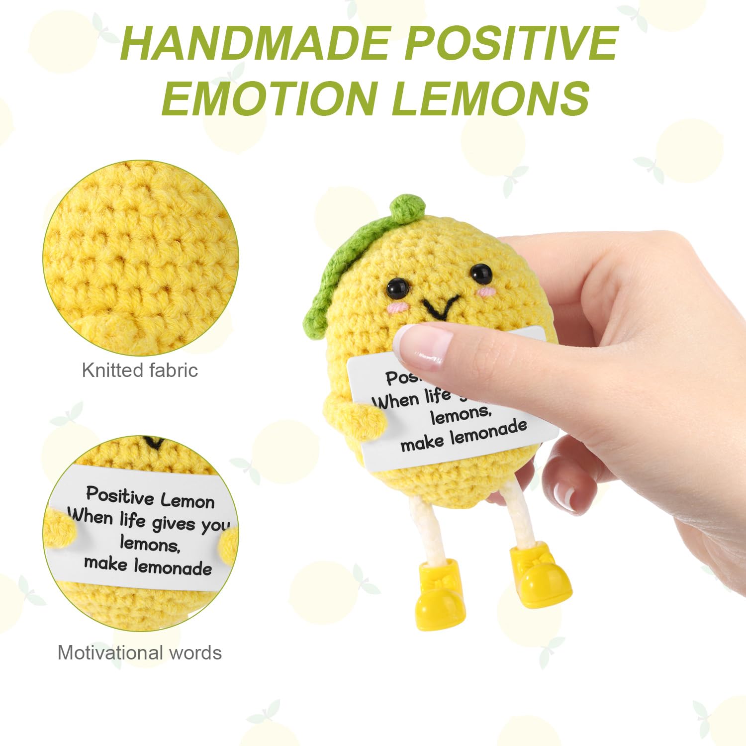 Amazon.com: TOYMIS Funny Positive Lemon, 4.3 Inch Emotional Lemon