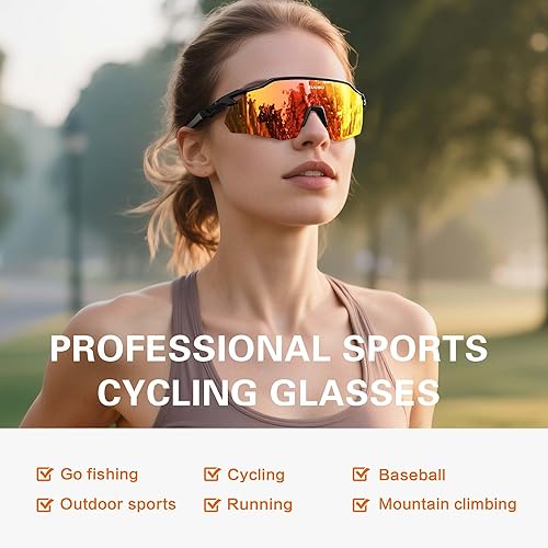 Miniatura 2 de suoso Gafas de sol deportivas polarizadas para hombres Mujeres Protección UV Jóvenes Ciclismo Correr Béisbol Gafas de Sol Gafas de Soft