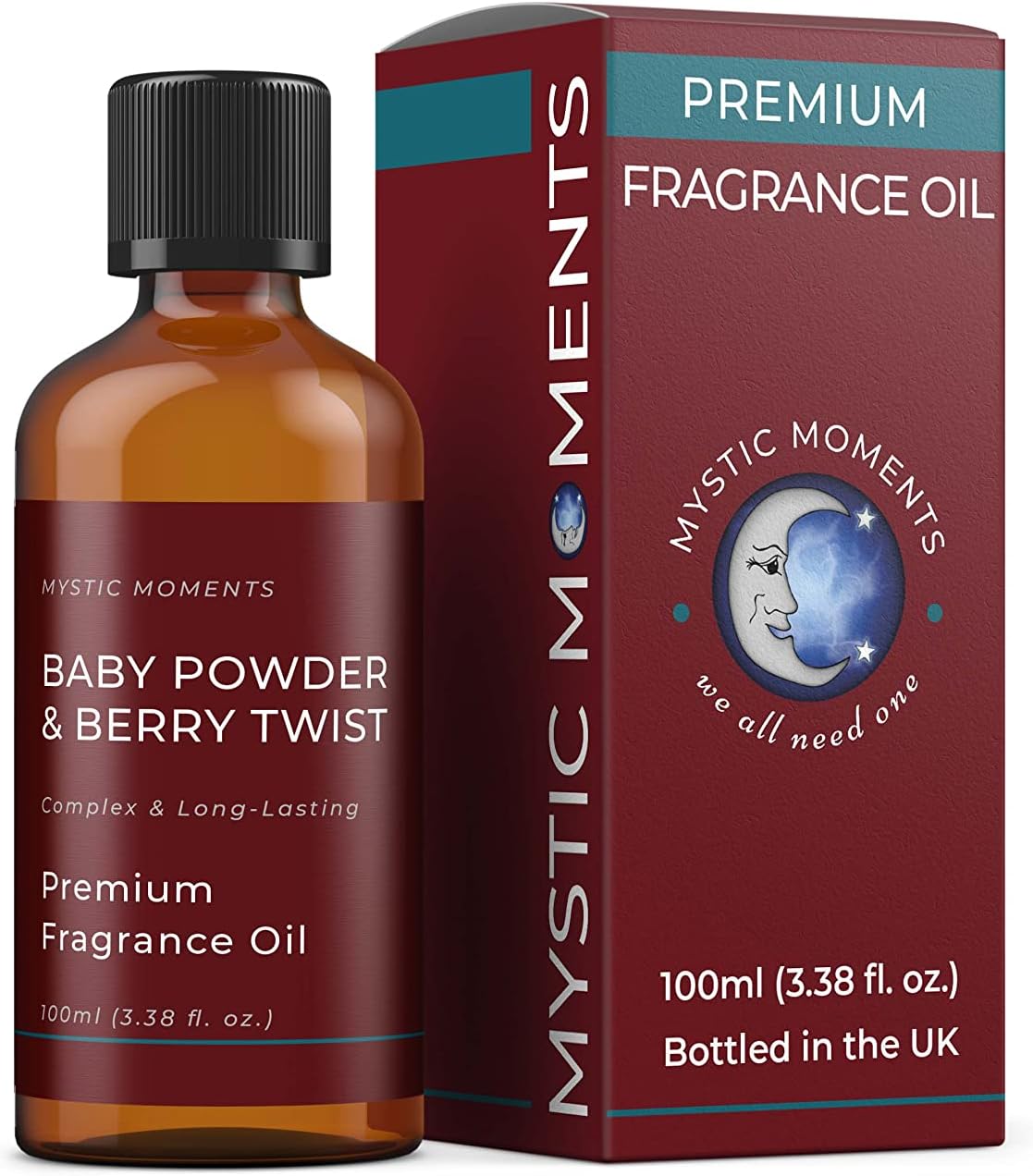Baby Powder & Berry Twist Fragrance Oil 100ml - Perfect for Soaps, Candles, Bath Bombs, Oil Burners, Diffusers and Skin & Hair Care Items.
