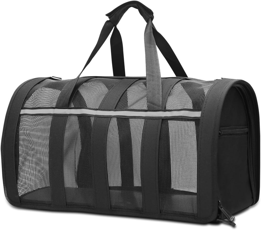 Pet Carrier, Soft-Sided Pet Carrier Medium Dogs & Cats Carrier Foldable Lightweight Collapsible Airline Approved Pet Travel Carrier(Medium)