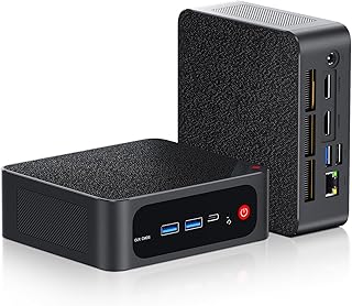 Beelink SER5 Mini PC, AMD Ryzen 7 5800H (8C/16T, up to 4.4GHz), 32GB DDR4 500GB M.2 NVME SSD Vega 8 Graphics, W11 Mini Desktop Computer 4K@60Hz Triple Display Dual HDMI+Type-C/WiFi 6/BT5.2/USB3.2/HTPC