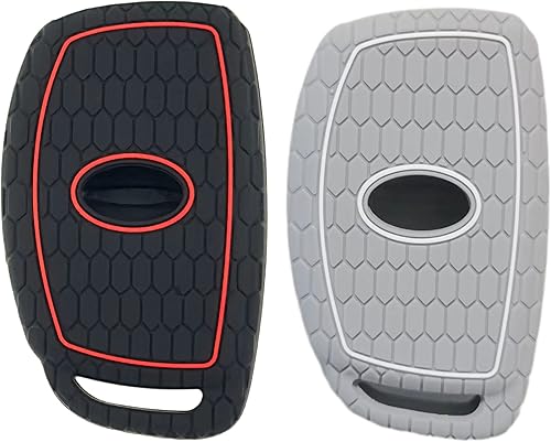 Miniatura 2 de Funda de goma de silicona compatible con Hyundai Elantra Elantra GT Ioniq Sonata Tucson 2016-2021 (no para llaves con botones de