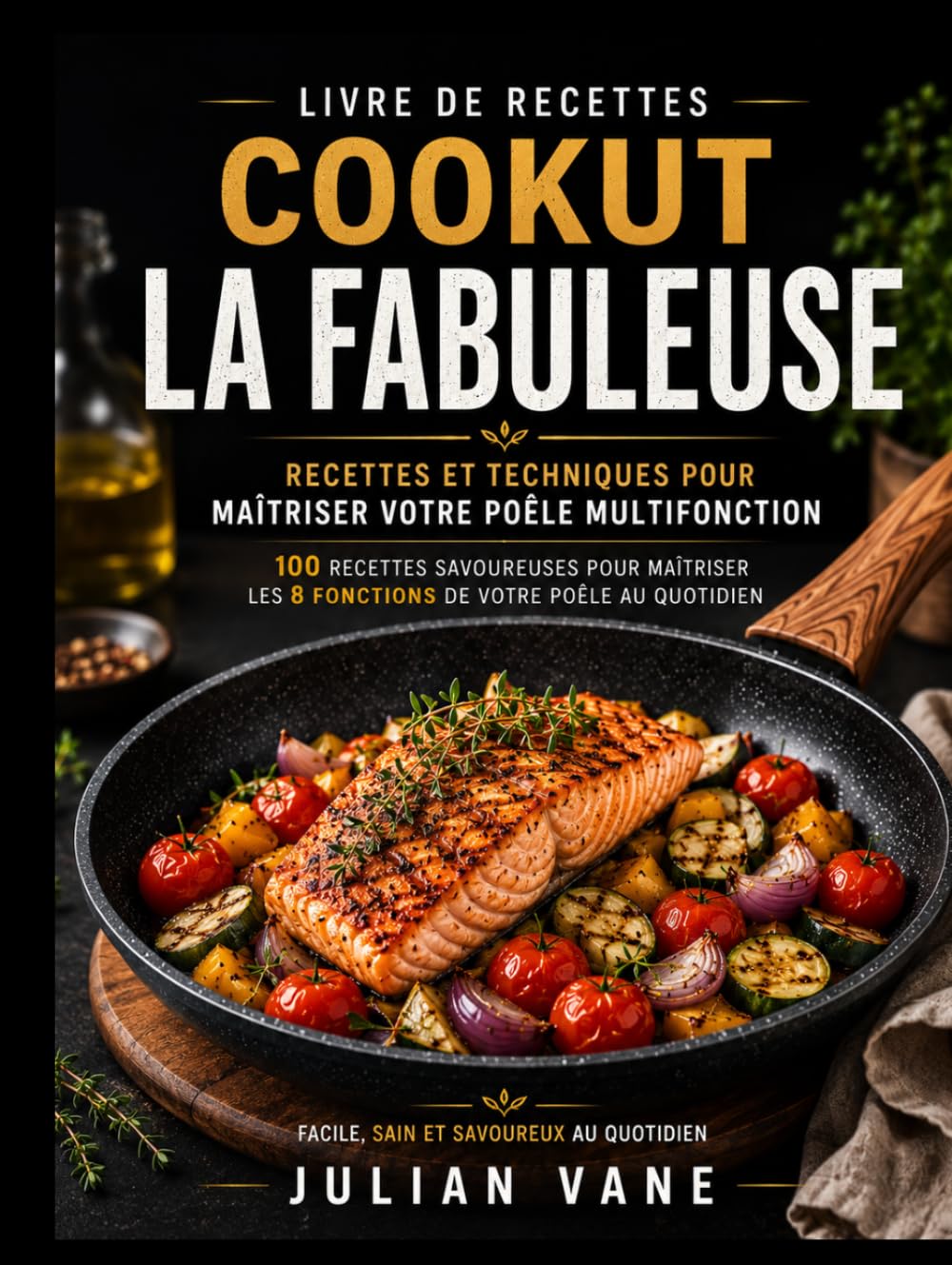 Livre De Recettes Cookut La Fabuleuse: Recettes et Techniques pour Maîtriser Votre Poêle Multifonction| 100 Recettes Savoureuses pour Maîtriser les 8 Fonctions de votre Poêle au Quotidien