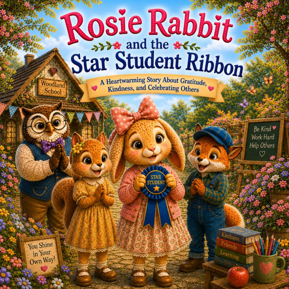Rosie Rabbit and the Star Student Ribbon: A Children's Picture Book About Gratitude, Kindness, Friendship, and Celebrating Others (Rosie Rabbit's Adventures!)