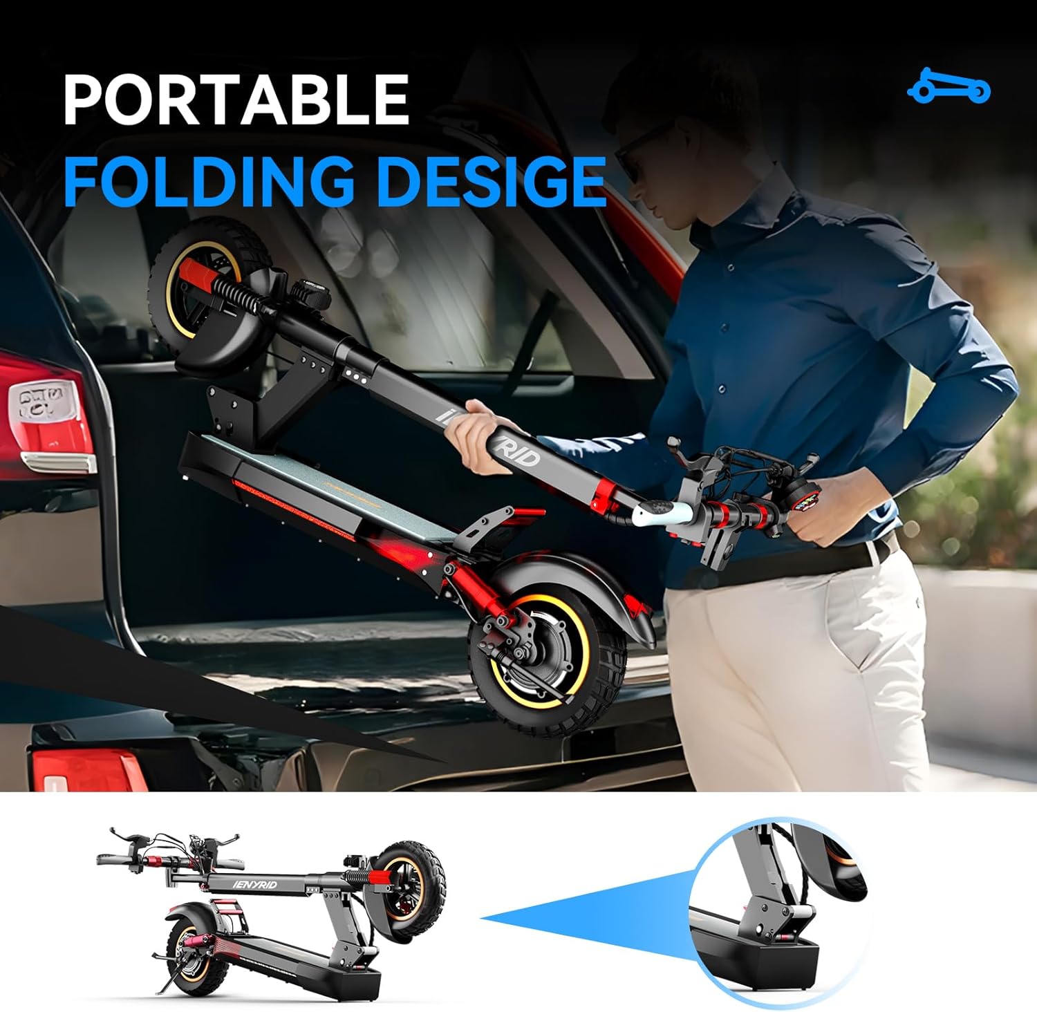 Two Riding Modes: Sit and Stand