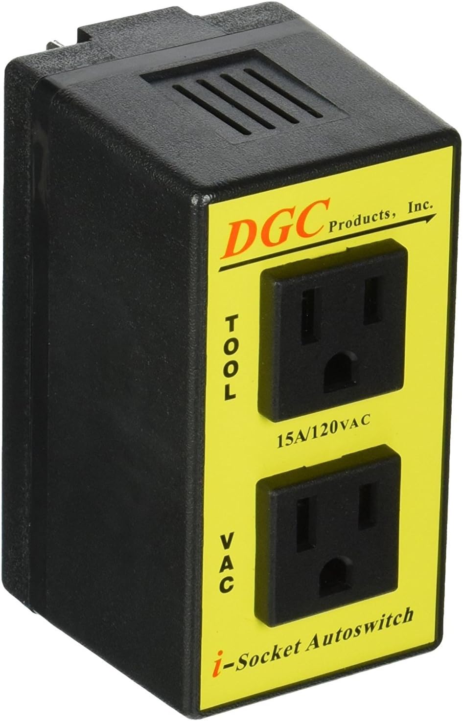 DGC Products 2 outlets I-Socket Autoswitch 1 Grounded