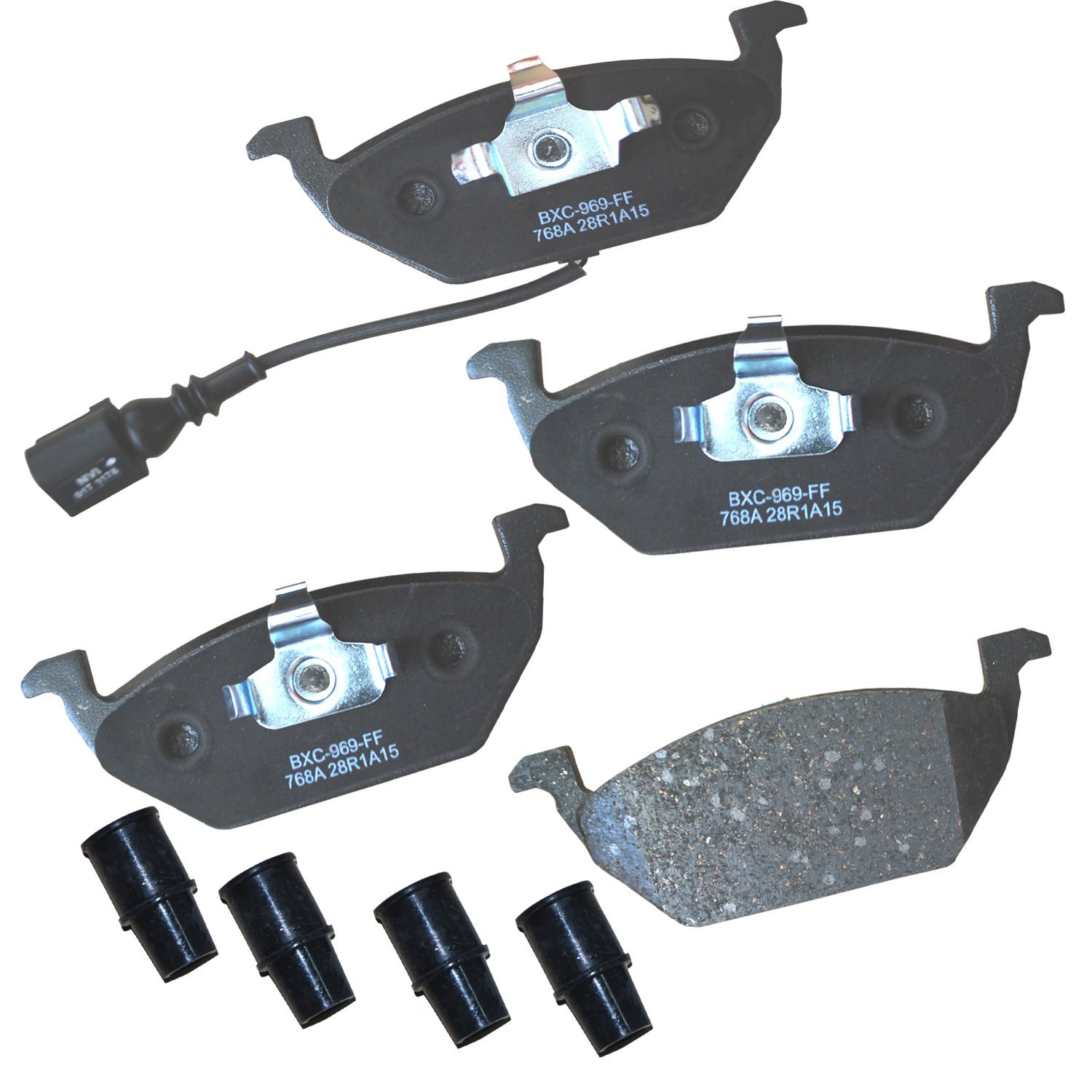 Bendix Premium SBC768A Ceramic Front Brake Pads for Select Models Audi A3, Seat Leon, Toledo, Volkswagen Beetle, Bora, Caddy, Clasico, CrossFox, Golf, Golf City, Jetta, Jetta SportVan