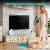 Aspiradora inalámbrica Bagotte, 65KPa 65 min, autosoportable, pantalla táctil LED anti-enredos, batería extraíble, recargable para piso/alfombra/pelo de mascotas. 3