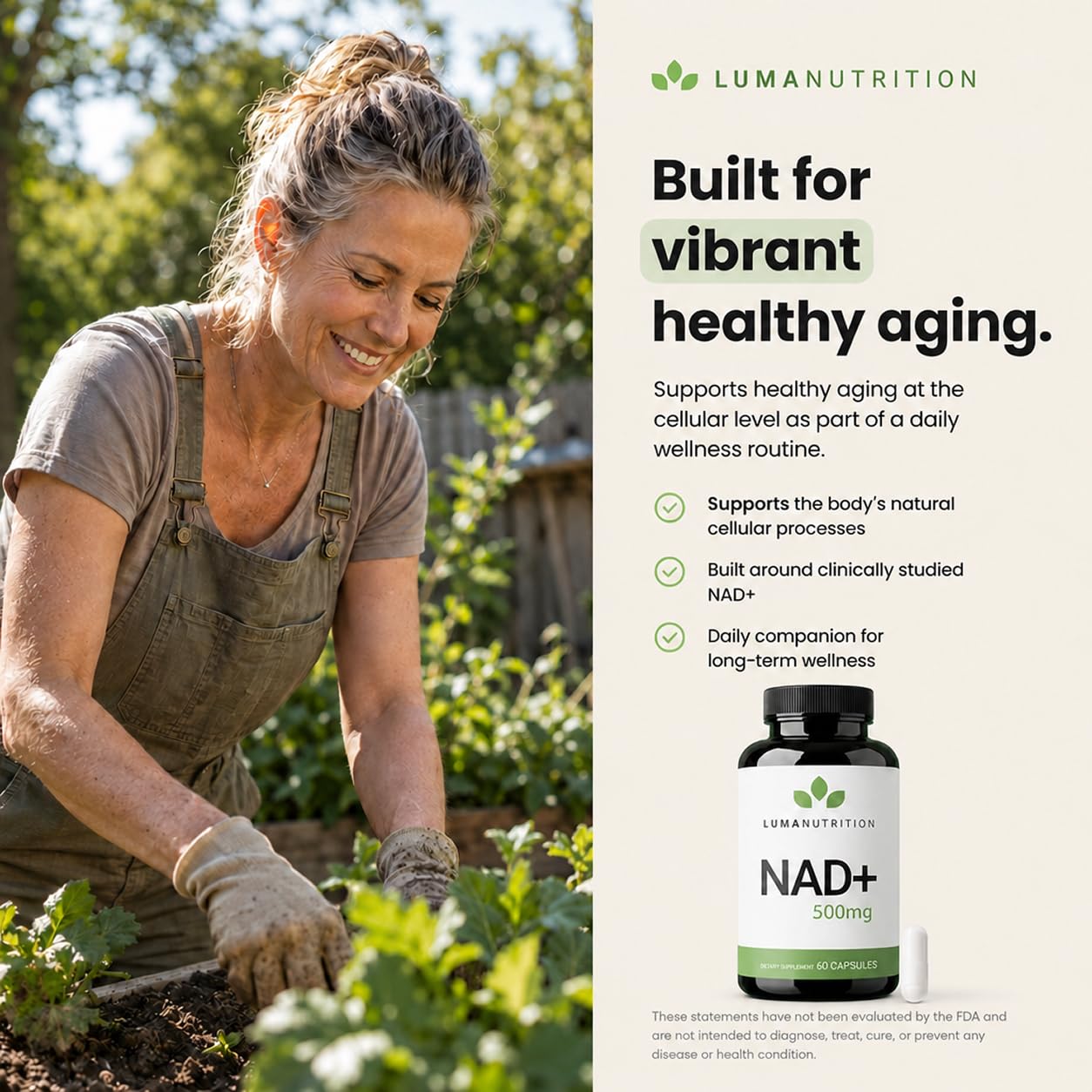 Luma Nutrition NAD+ Supplement 1000mg for Women & Men - 60 Capsules — Amazon image 6