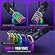 FIFINE XLR/USB Dynamic Microphone for Podcast Recording, PC Computer Gaming Streaming Mic with RGB Light, Mute Button, Headphones Jack, Desktop Stand, Vocal Mic for Singing YouTube-AmpliGame AM8 Product Image 5