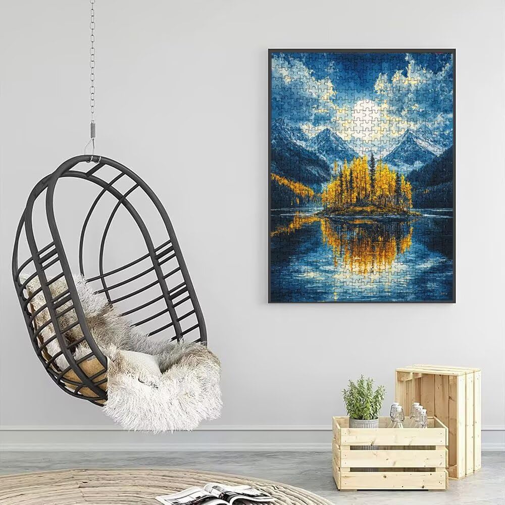 Puzzle 6000 sztuk, duże górskie drzewo puzzle dla dorosłych 6000, drewniane puzzle, klasyczne gry edukacyjne, niemożliwe wyzwanie, rodzina gier, kreatywny prezent DX0YL1-180