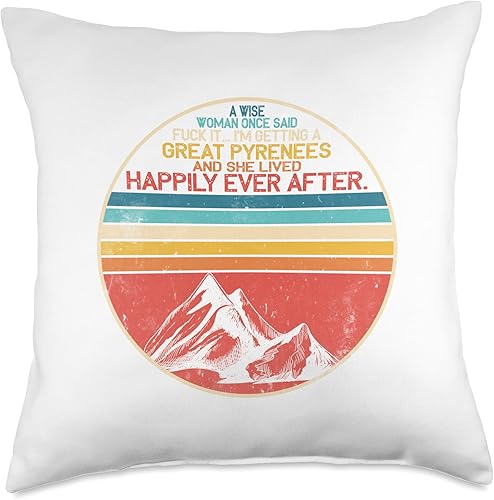 and she lived happily ever after dogs Throw Pillow
