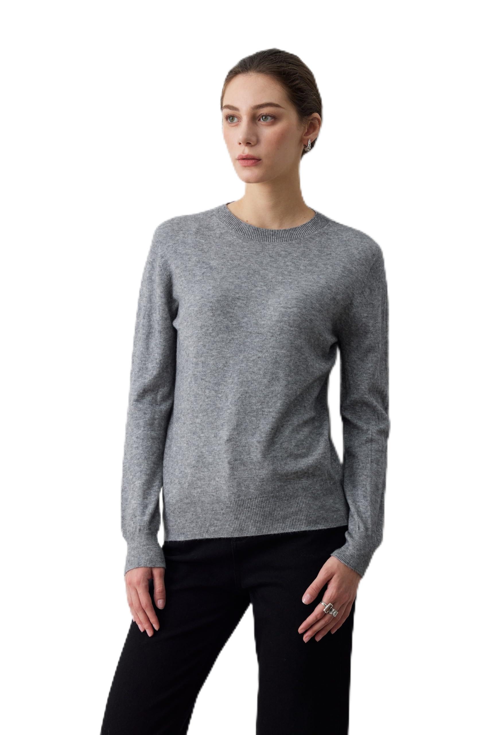 Women Sweater Long Sleeve Seamless Crewneck Pullover