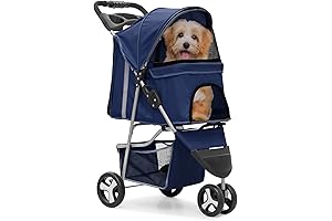 3 Wheels Foldable Cat Stroller
