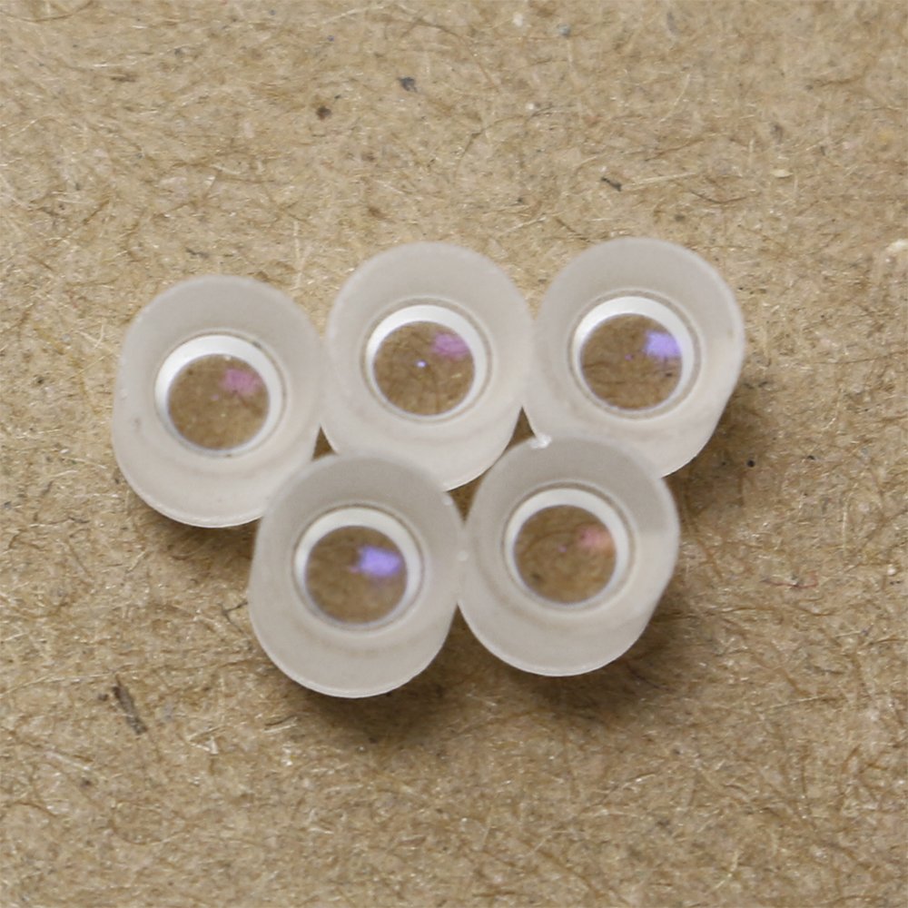 Double lentille concave en verre diamètre 4 mm 532 nm.