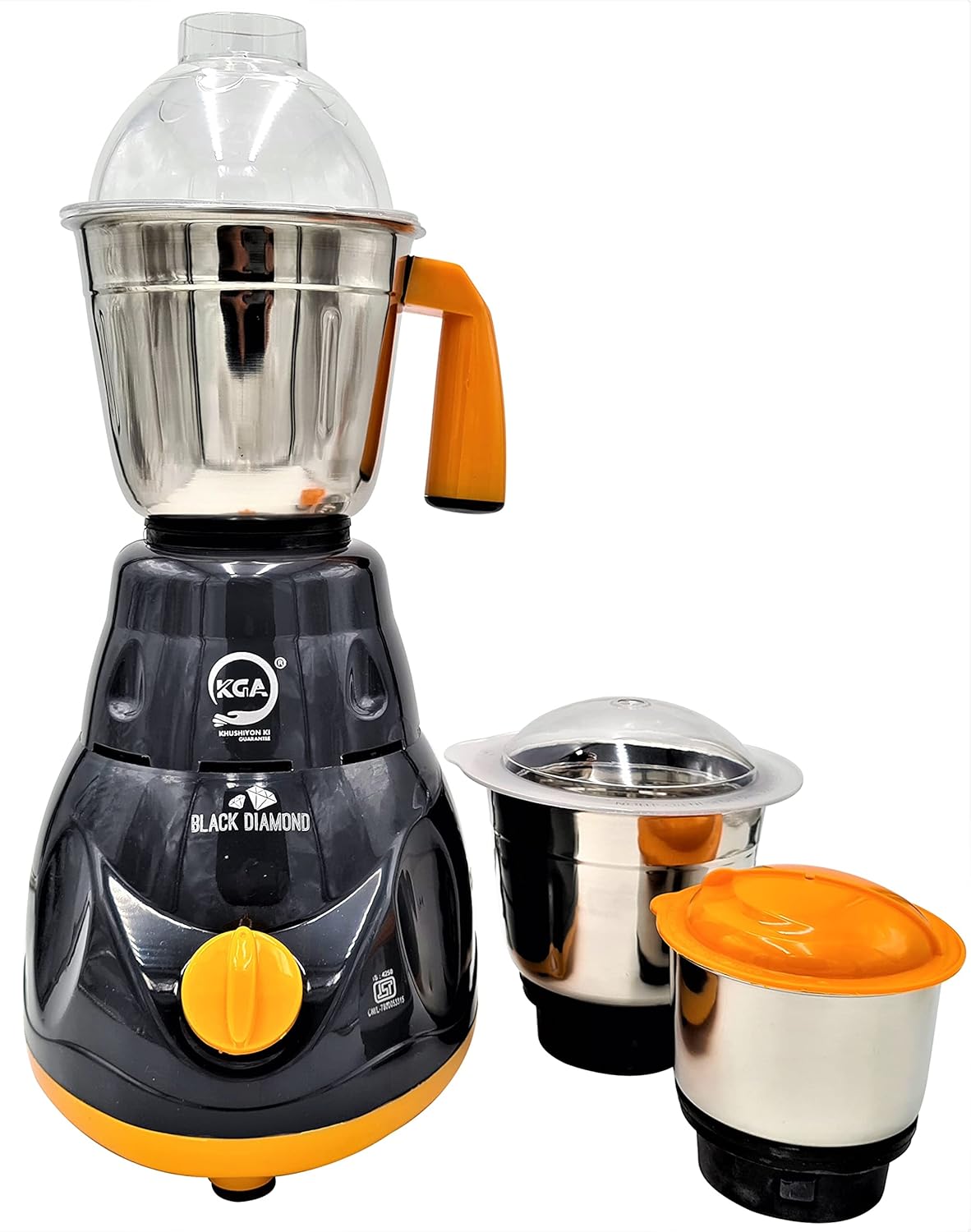 Buy KGA Black Diamond Mixer Grinder 550W, 230V, 50Hz (3jar, Stainless
