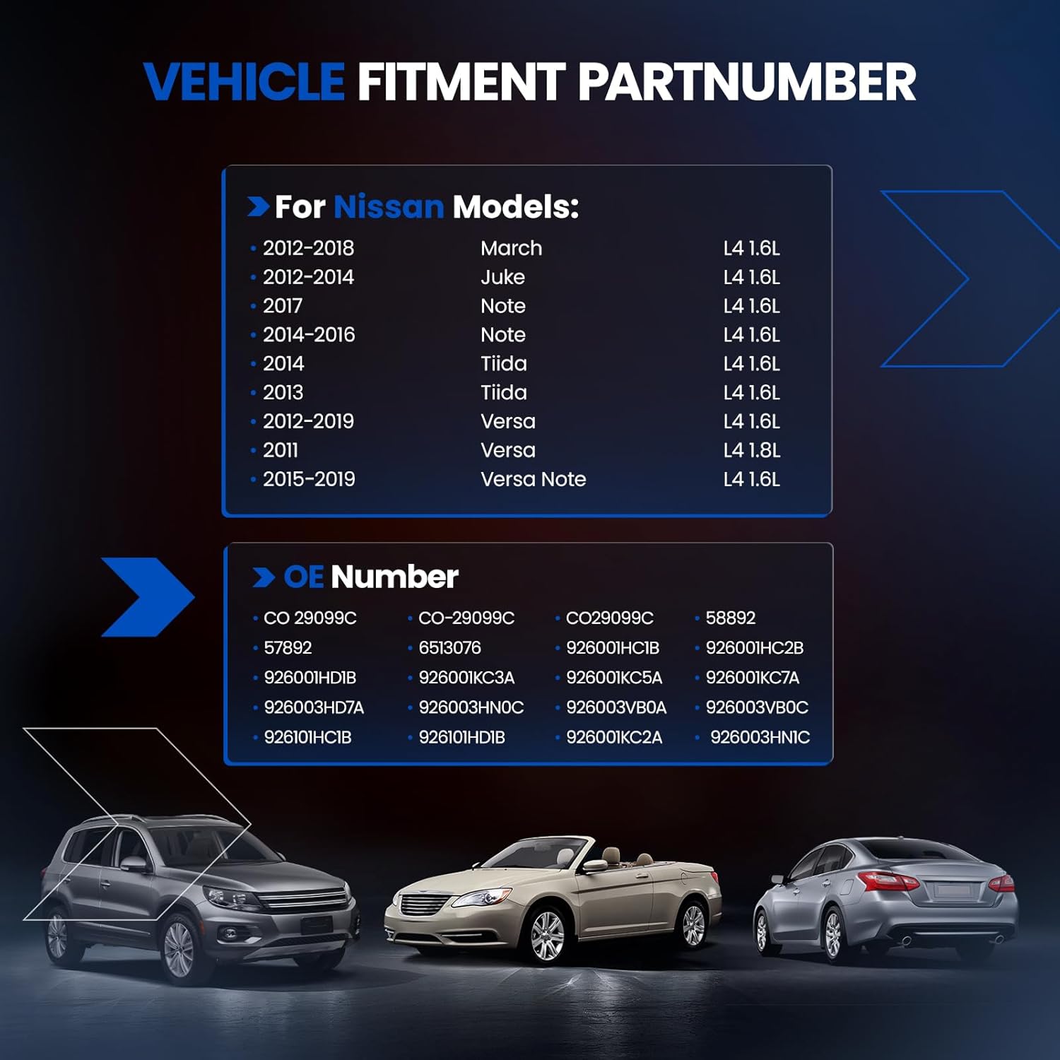 Air Conditioning A/C Compressor with Clutch 58892 Compatible with Nissan Versa 2011-2019, for Tiida 2013-2014, for March 2012-2018, for Juke 2012-2014, for Note 2014-2017, L4 1.6L