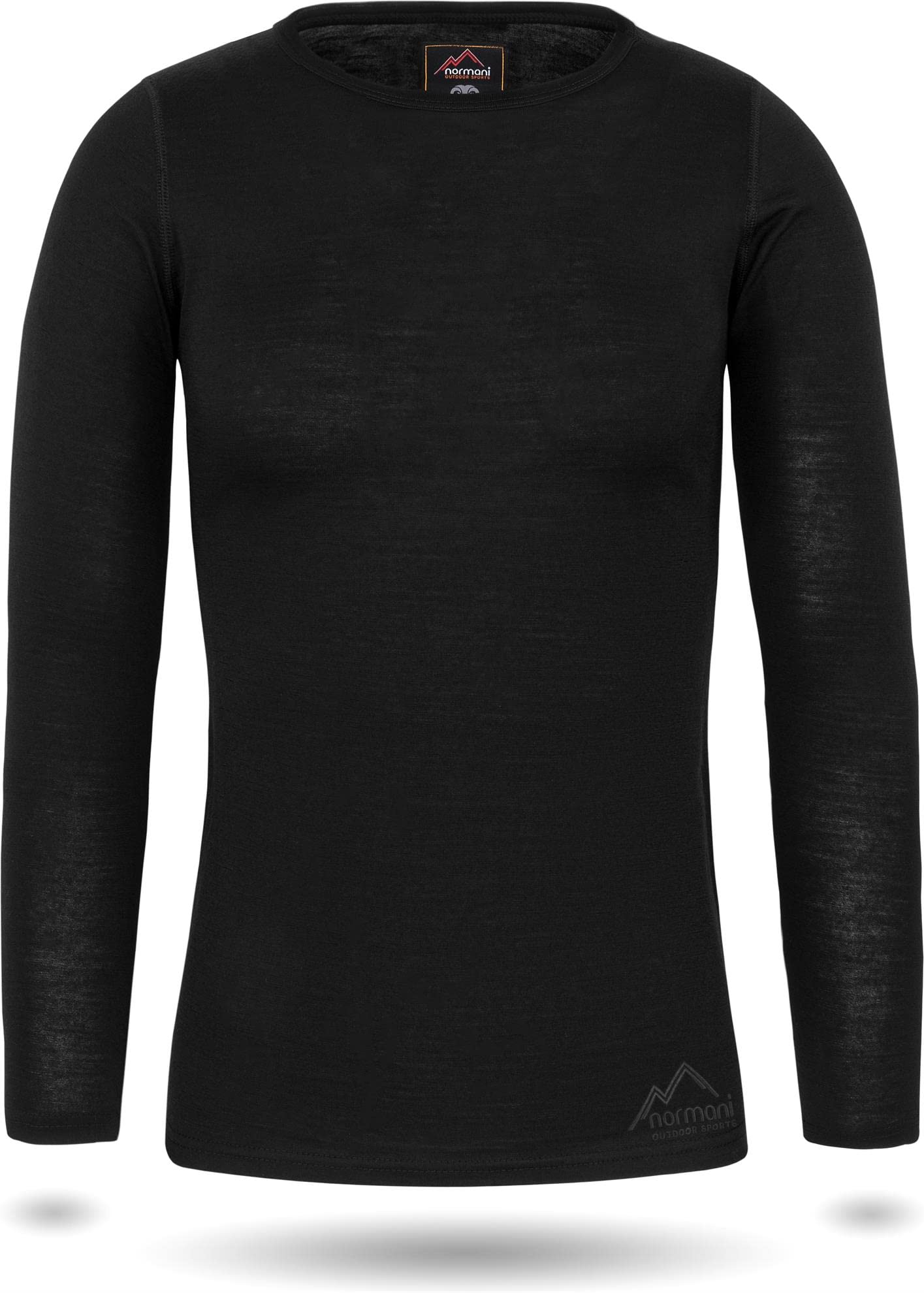 normani Damen Merino Unterwäsche-Set Garnitur (Langarmshirt Unterhemd und Unterhose) 100% Merinowolle Thermounterwäsche Ski-Funktionsunterwäsche