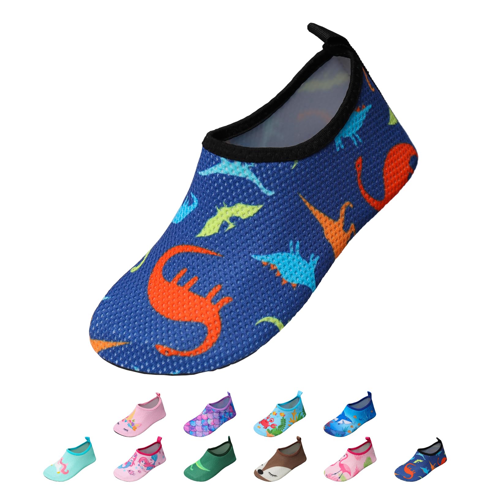EDOTON Badeschuhe Kinder Mädchen Schwimmschuhe Wasserschuhe Strandschuhe Aquaschuhe Sommer Schwimmschuhe Strandschuhe Leichte Barfußschuhe Schnell Trockene Surfschuhe