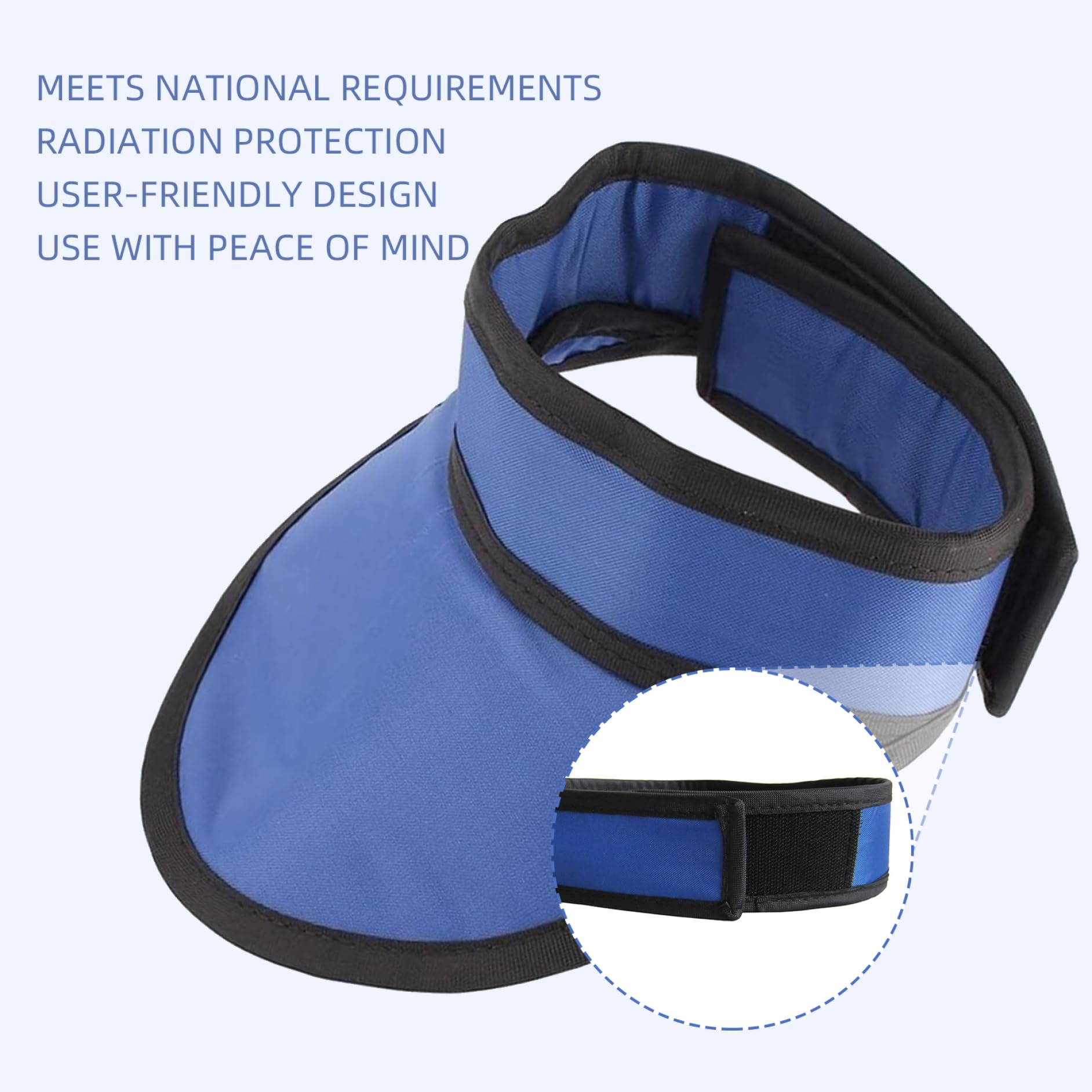 Collarín de plomo con protección radiológica para tiroides, protección contra rayos X, cubierta para collarín de para tiroides para suministros hospitalarios, delantal de plomo