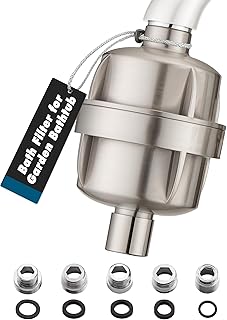 Baby Bath Water Filter for Roman&Freestanding Bathtub Faucet, 10000 Gallons of Filtration, Remove Chlorineand& Fluoride, Hard Water Softener, Enhances The Health of Skin, Hair, Nails