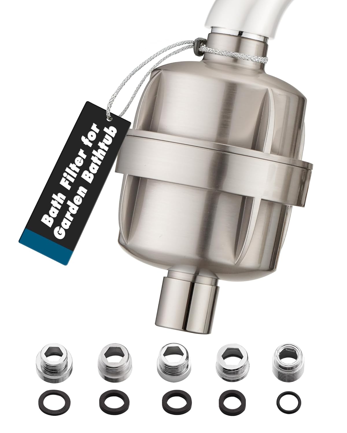 Baby Bath Water Filter for Roman&Freestanding Bathtub Faucet, 5000 Gallons of Filtration, Remove Chlorineand& Fluoride, Hard Water Softener, Enhances The Health of Skin, Hair, Nails