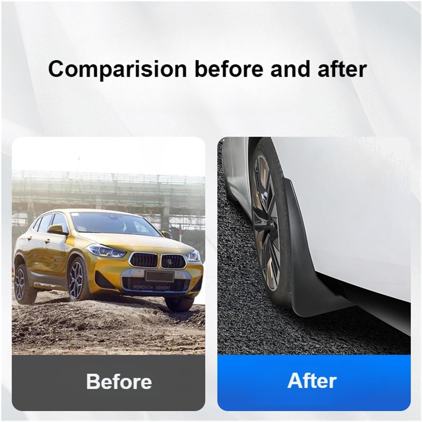 Car Mudguards Mud Flaps Splash Guards Front Rear Wheel Fender Car Exterior Accessories Compatible for BMW 5 Series G60 2024