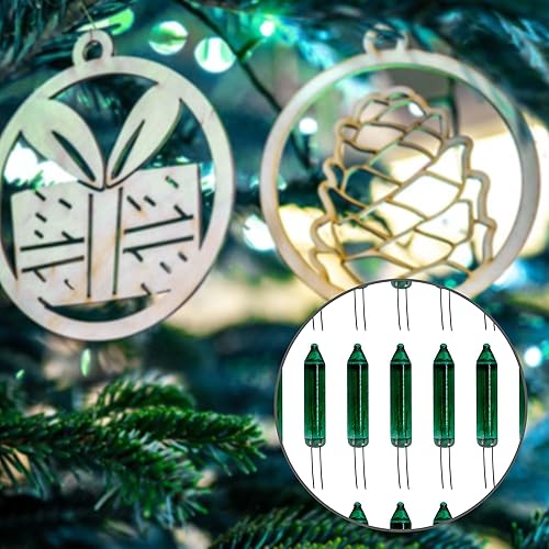 Vista 5 de EBaokuup 100 mini bombillas de repuesto de Navidad – 2.5 voltios de repuesto de luz de Navidad – Bombillas de repuesto para árboles de Navidad Verde