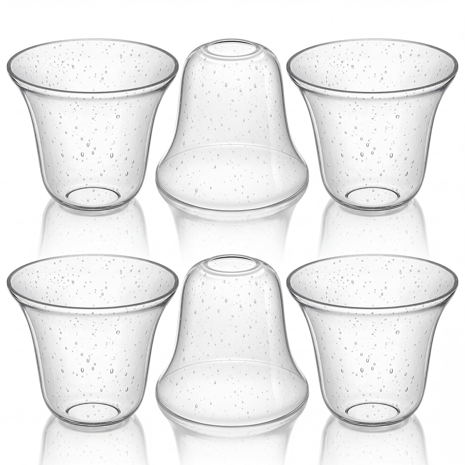 Amber Marble Lamp Shades - 6 Pack Replacement -12