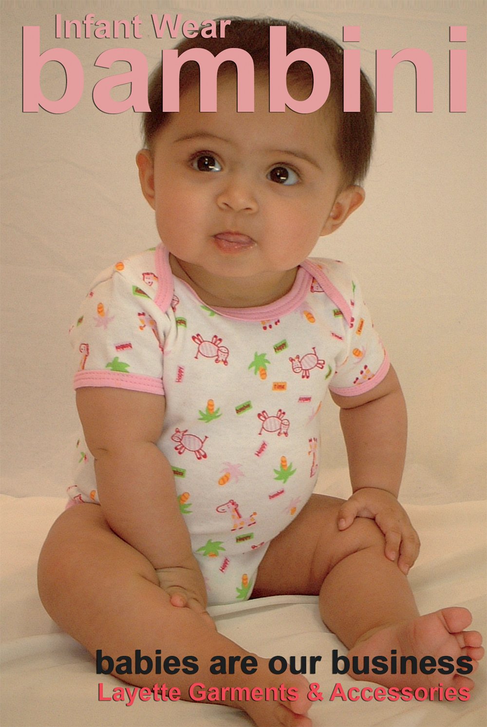 bambini Blank Terry Robe White: Baby