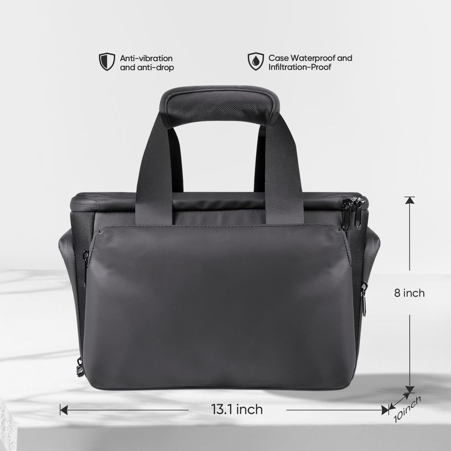 SARLAR Étui De Transport Compatible Avec Station D'alimentation Portable DJI Power 500, Sac De Rangement De Voyage Anti-collision, Résistant Aux Rayures, étanche Avec Poches Arrière Et Latérales Pour