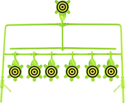 Miniatura 2 de KNINE OUTDOORS Paquete de 6 pistolas de aire con signo de tortuga, pistola BB de pellets BB Rimfire objetivo de restablecimiento, clasificado para