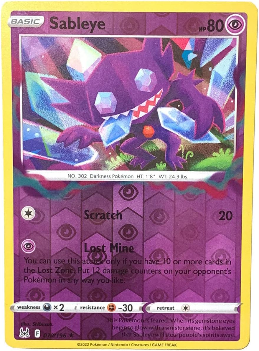 Pokemon - Sableye 70/196 - Lost Origin - Reverse Holo