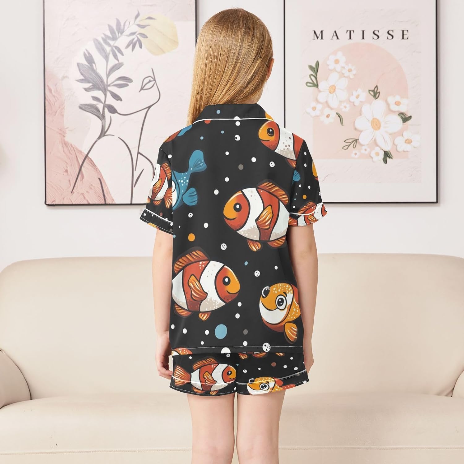 Silk Pajamas Sets Soft Satin 2 Piece Pjs Set Short Sleeve Sleepwear Nightwear