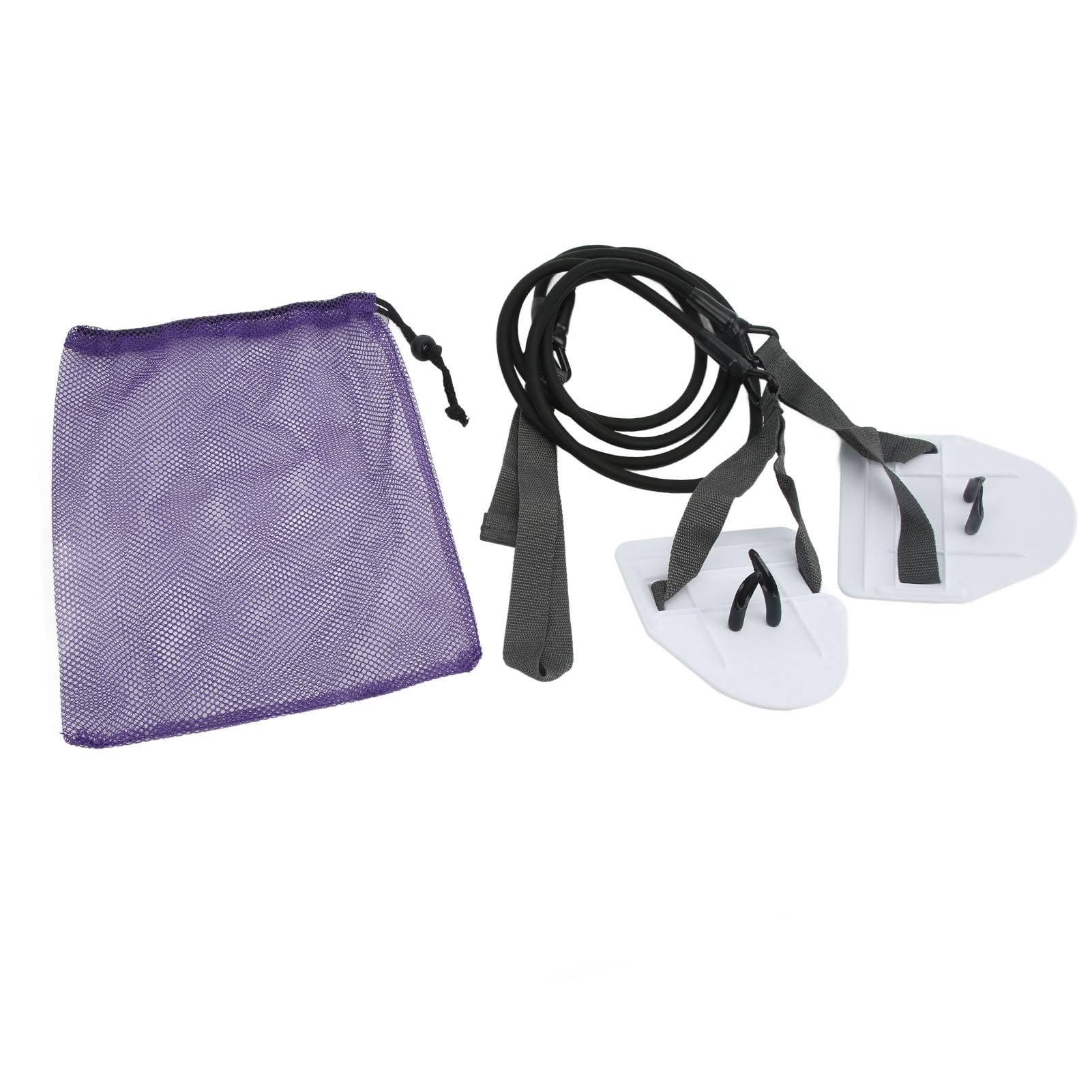 Swimming Arm Strength Resistance Exercise Bands White Elastic Tension Rope Swimming Arm Trainer Teens Women Lightweight