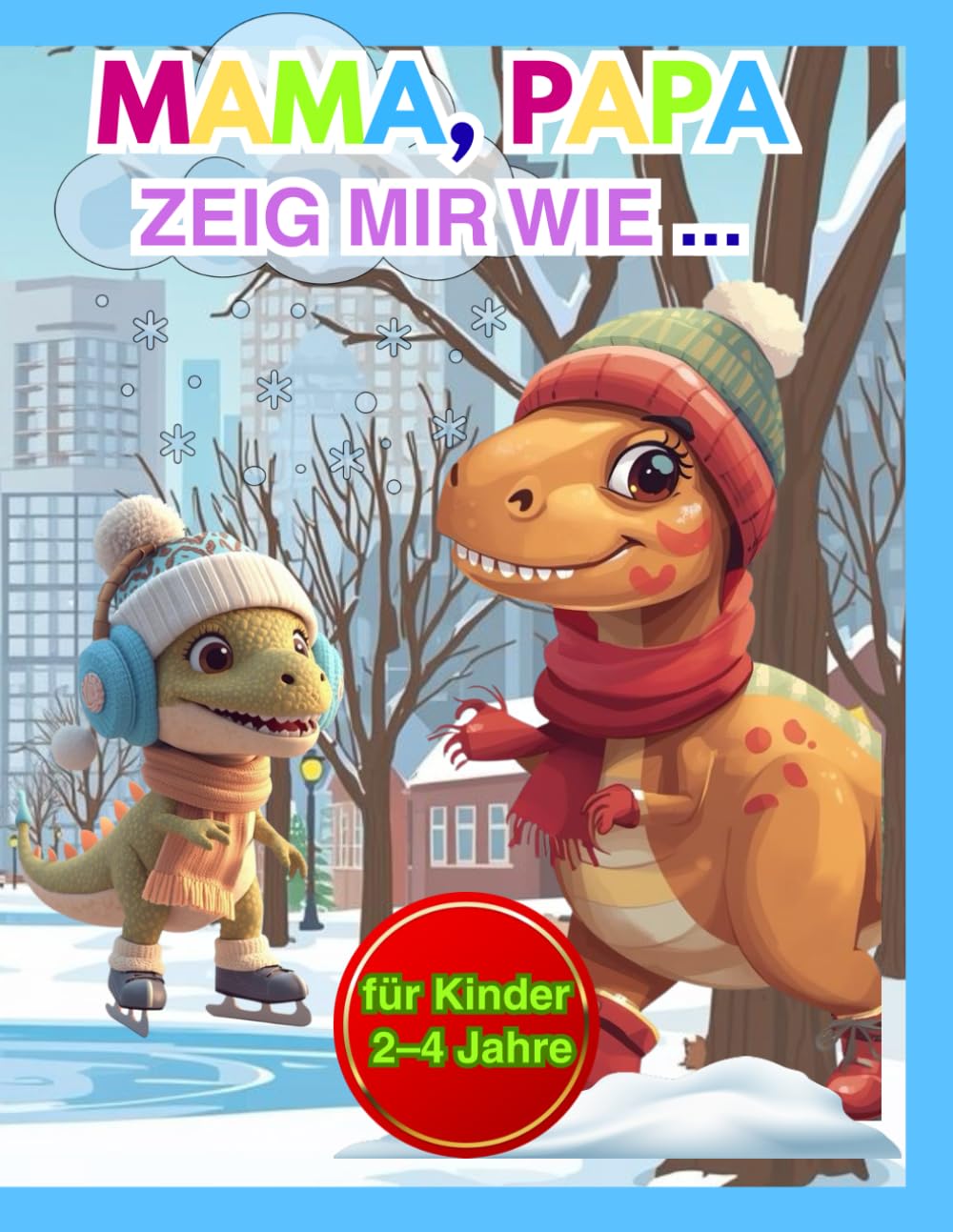 Mama, Papa, zeig mir wie …: Ein Winter-Malbuch mit einfachen Aufgaben für Kinder von 2–4 Jahren