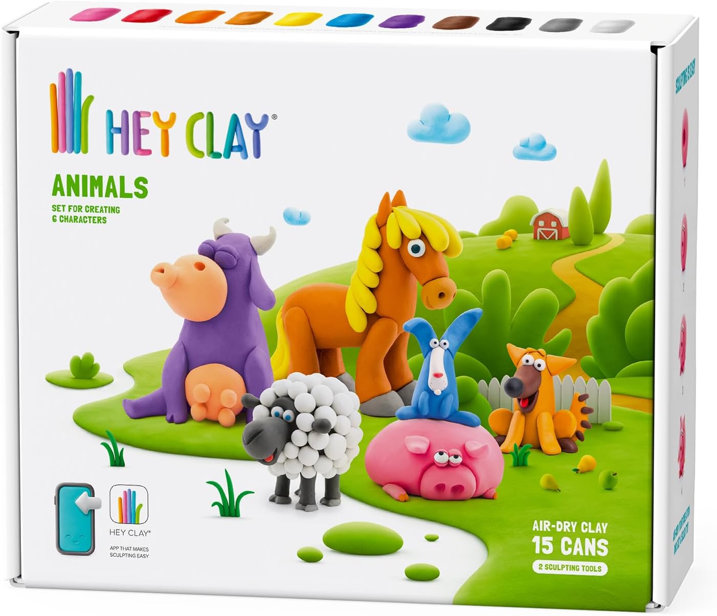 Hey Clay Air-Dry Clay - Animals