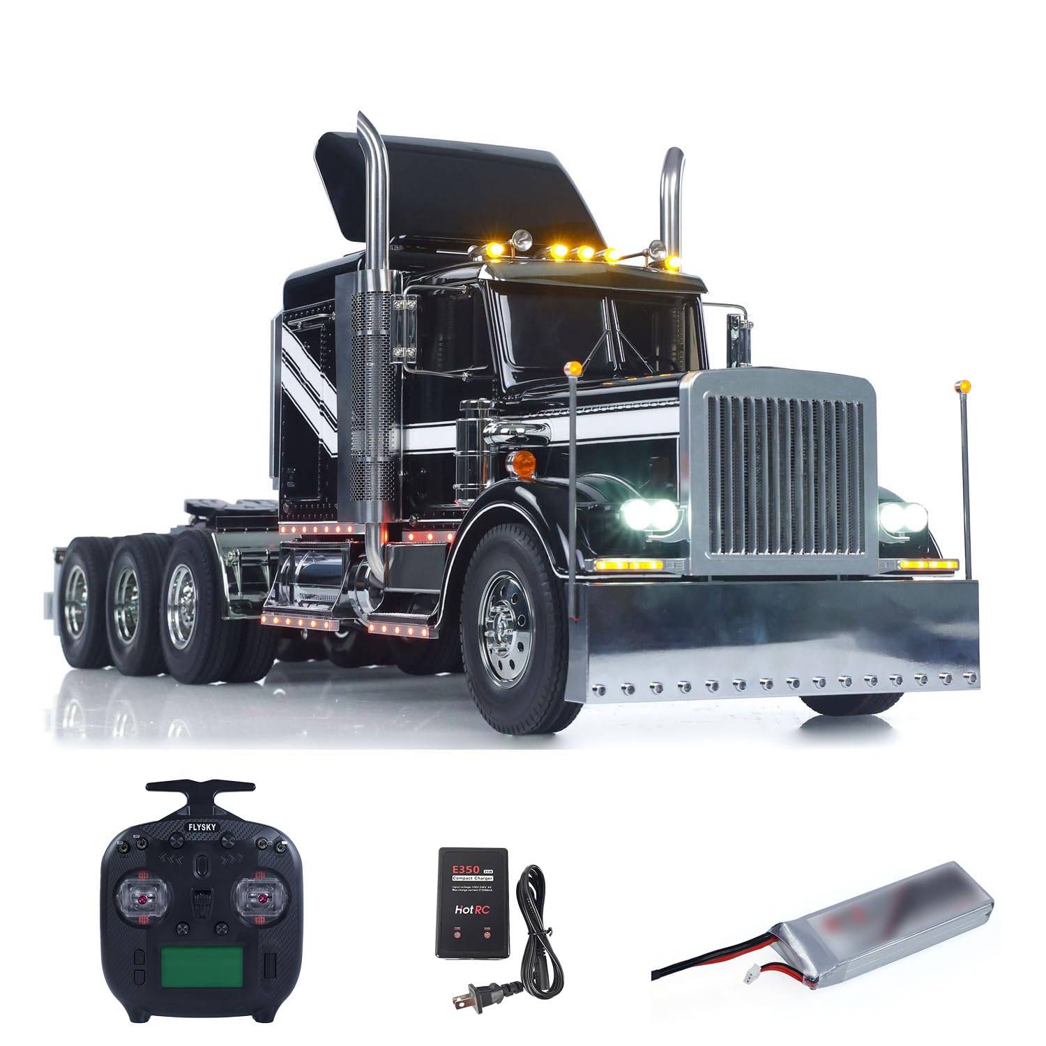 TOUCAN RC HOBBY 1 14 8X4 King Hauler RC Tractor Truck Model 3Speed Remote Control Lorry Car Chassis