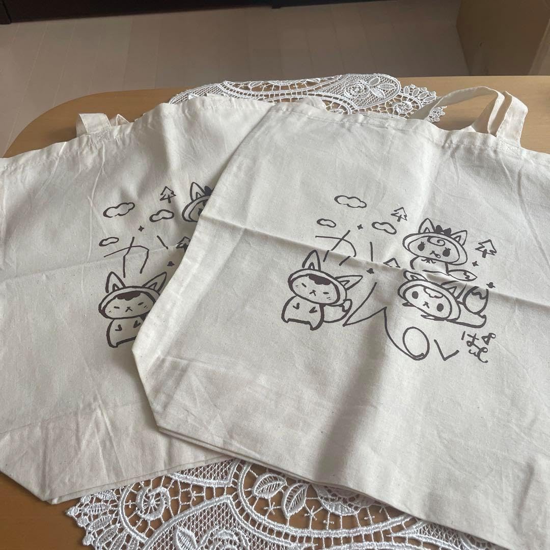 北海道 ゆるキャラ ジンギスカンのジンくん キャラクタートートバック 2枚