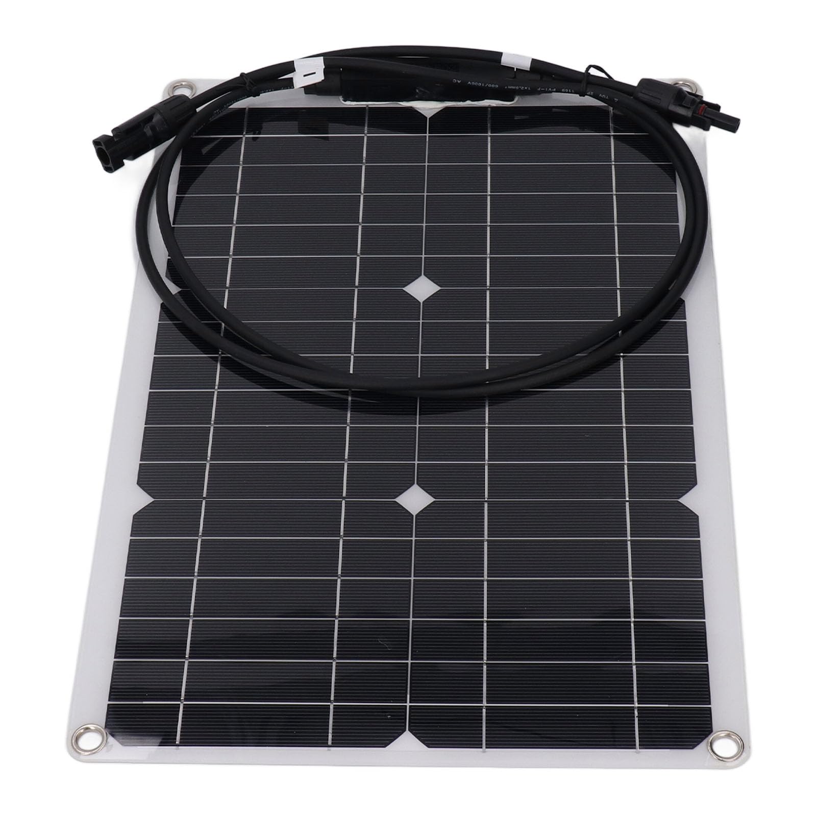 Sorandy 20 W Monokristallines Solarpanel, Hocheffiziente, Flexible Solarladeplatine für Outdoor-Überwachungskameras, Netzunabhängige 12-V-Batterie