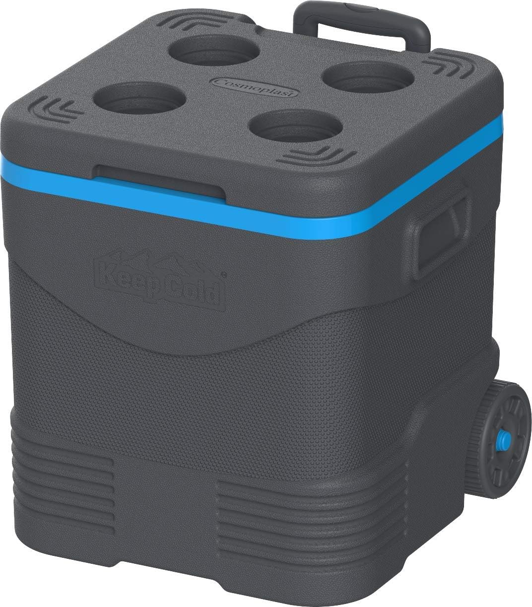 Cosmoplast Mfibxx121Gy Keep Cold Picnic Trolley Ice Box 45 Liter Grey