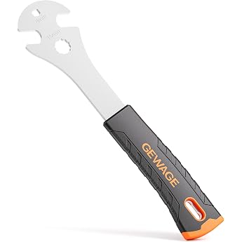 GEWAGE Pedal Wrench 15 mm Bicycle Pedal Wrench with Extra Long Handle Bicycle Repair Tool for Removing and Replacing Bicycle Pedals.