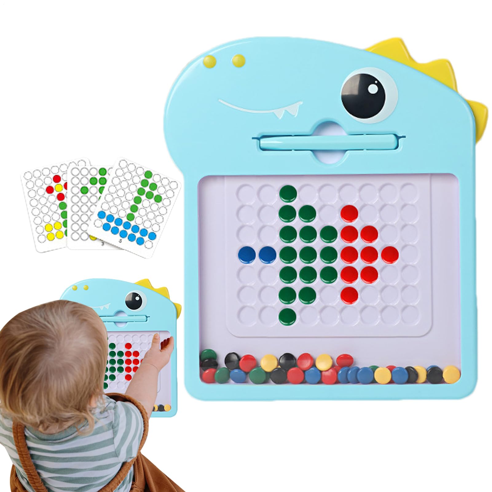 Scheda da scaratura magnetica - divertente cuscinetto da disegno magnetico con perline per bambini | Apprendimento precoce Doodle giocattolo per bambini di età compresa